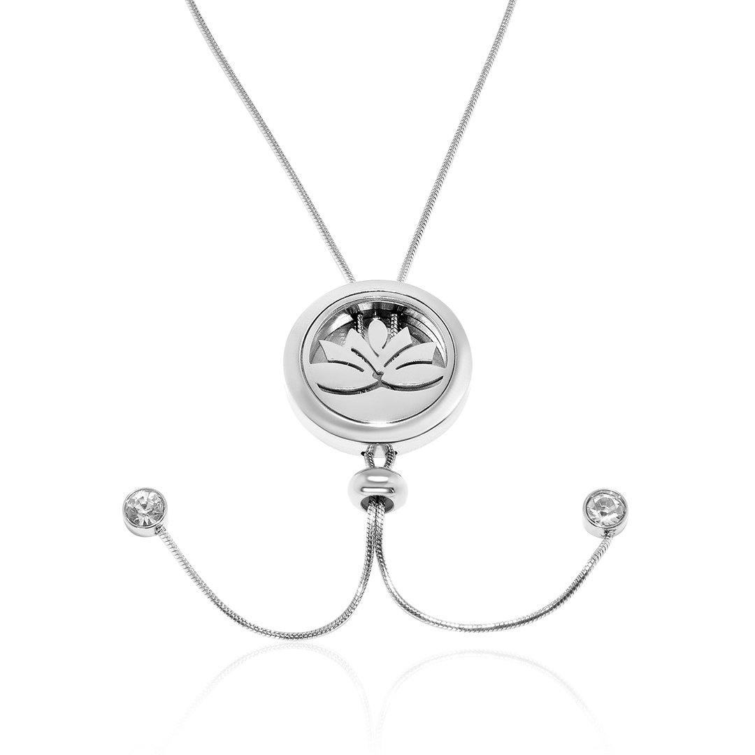 Lotus Diffuser Pendant Necklace