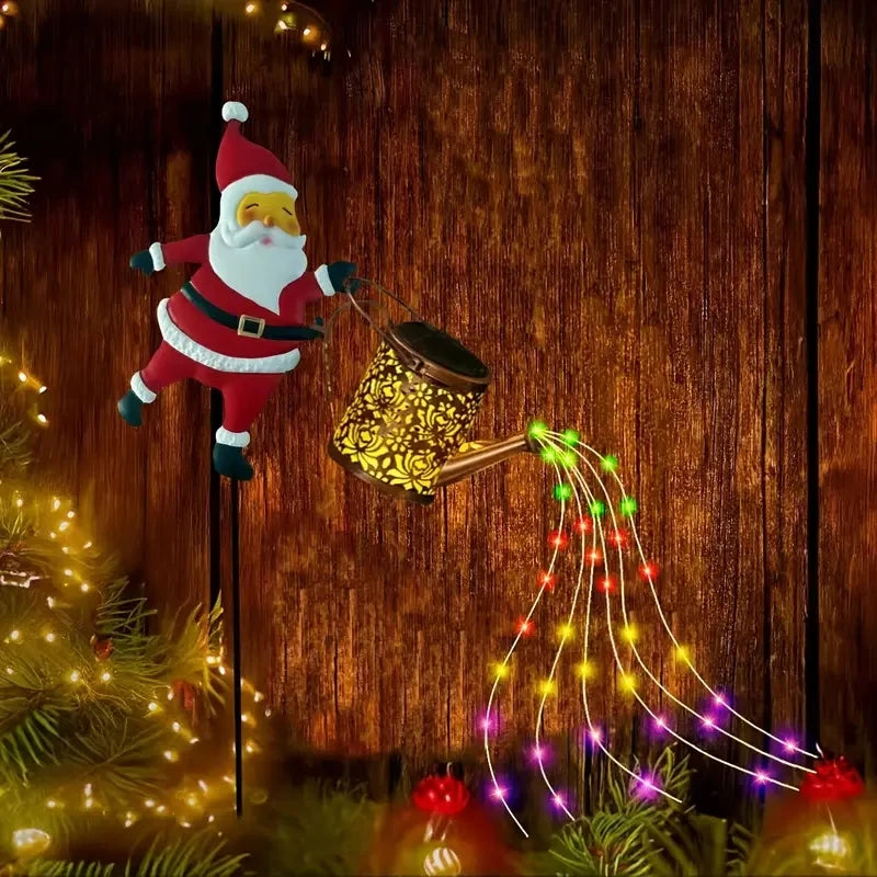 Santa lantern detail