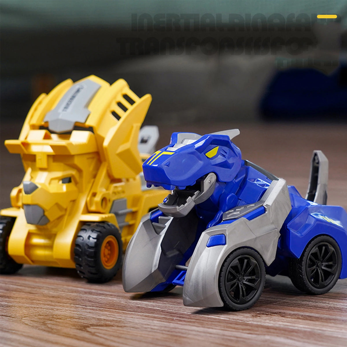 Dinosaur car transforming