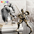Medieval knight action figure with sword and shield